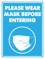 Face Mask Required Cd 19 Stores Cafes Business Caution Notice Sticker Decal
