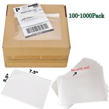 75x55 Clear Adhesive Top Loading Packing List Shipping Label Pouch Envelopes