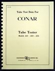 Conar Model 221 223 224 Tube Test Data Book 1978 Version