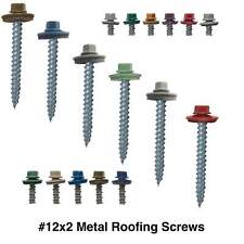 12 X 2 Regrip Sheet Metal Roofing Screws Hex Head Sharp Point 250