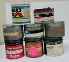 Lot Of 8 Partial Cans Of Rubber Based Offset Printing Ink