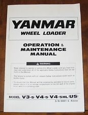 Yanmar Wheel Loader Operations Amp Maintenance Manual Book V3 5 V4 5 V4 5hl
