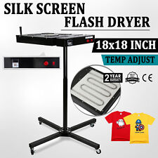 18x18 Flash Dryer Silk Screen Printing Equipment T Shirt Curing Adjustable
