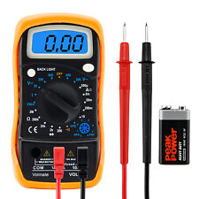 Digital Voltmeter Ammeter Ohmmeter Multimeter Volt Ac Dc Tester Meter Us Seller