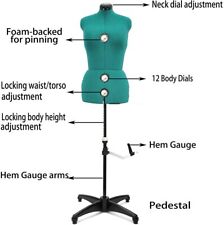 Green Female Fabric Adjustable Mannequin Dress Form For Sewinglarge