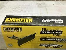Open Box Champion 50 Inch Universal Atv Snow Plow System Item 100398