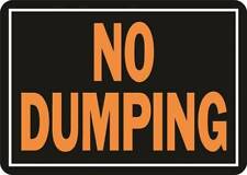Hy Ko Hy Glo 833 Identification Sign Rectangular No Dumping