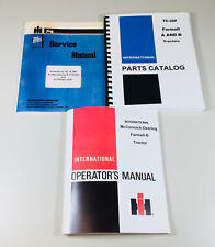 Farmall International B Bn Tractor Service Repair Shop Parts Operator Manual Set