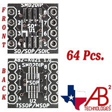 Soic08 Tssop08 Black Pcb Adapter Boards For Smd To Dip Panel Of 64