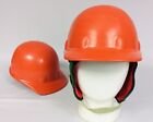 2 Vintage Fibremetal Hard Hat Construction Safety Helmet Adjustable Orange