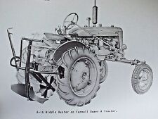 Ih International Farmall Super A 16 Middle Buster Plow Owners Manual 100 130 140