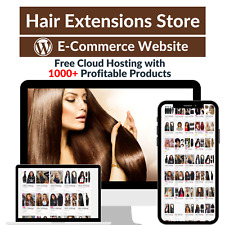Hair Extensions Store Amazon Affiliate Dropshipping Website With 1000 Products