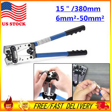Battery Wire Terminal Cable Crimping Tool Lug Crimper Ratchet Electrician Plier