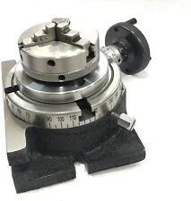 4100 Rotary Table 65 Mm 3jaw Chuck Milling Indexing Machine Tools Usa