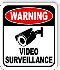 Warning Video Surveillance Security Camera Metal Outdoor Sign Long Last