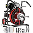Vevor 100 X 12 Drain Cleaner 550w Electric Sewer Snake Machine W Cutters