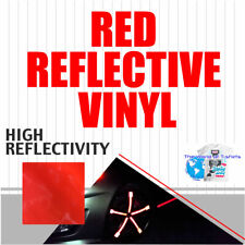 Reflective Adhesive Sign Vinyl Plotter High Reflectivity 12 X 48 4 Feet Red