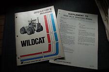 Steiger Tractor Wildcat Owner Operator Operation Maintenance Parts Manual Book