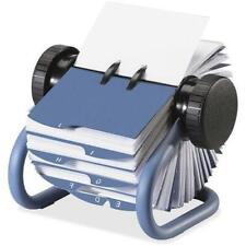 New Listingrolodex Rotary Business Card File Blue Includes 200 Sleeved Cards 2006 New 63299