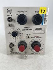 Tektronix Type D Oscilloscope Plug In Unit High Gain Diff Pre Amp