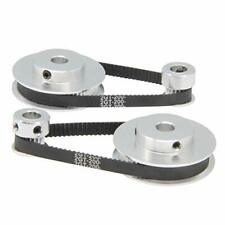 2pcs Set Gt2 Synchronous Wheel 2060 Teeth 8mm Bore Aluminum Timing Pulley With 2