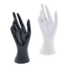 2x Female Mannequin Hand Jewelry Ring Display Model Stand Holder Blackampwhite