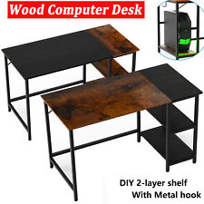Home Office Computer Desk Modern Laptop Table Study Writing Workstation Wood