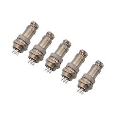 Us Stock 5pair Aviation Plug 5 Pin Male Female Panel Wire Connector 16mm Gx16 5