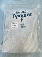 New Dupont Tychem F Hazmat Suit Tf169tgy Size Xl Hoodboot