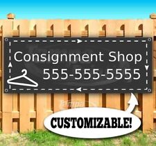 Consignment Shop Custom Phone Number Advertising Vinyl Banner Flag Sign Usa