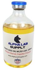 Alpha Lab Supply 100ml Sterile Filtered Grape Seed Oil Usp Free Shipping