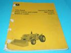 John Deere Jd401 Jd401-a Tractor And Loader Operators Manual