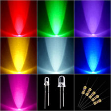 70 Mixed 7 Colors Led Light Round 3mm 5mm Free Resistor For 5v 9v 12v 24v Kit