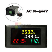 100a Voltage Current Power Meter Frequency Factor Detector Ac80 300v Ac 200 450v
