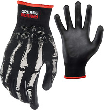 Grease Monkey Bone Series Foam Nitrile Mechanic Gloves With Grip
