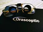 Orascoptic 3.3x Dental Loupes Set In Titanium Frames W Rx Bifocal Lenses.