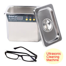 110v Portable Stainless Steel Ultrasonic Cleaner Cleaning Machine For Jewelry Us