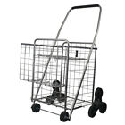 Helping Hand Fq39909 3-wheel Stair Climbing Shopping Cart With 2nd Basket And