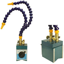 Coolant Flexible Magnetic Base Hoses Holder 110 Lb With 2 Flexible Coolant Nozzles