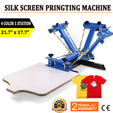 4 Color 1 Station Silk Screen Printing Machine T Shirt Diy Kit Press Equipment