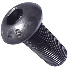 38 16 Button Head Socket Cap Screws Alloy Steel Grade 8 Black Oxide Allen Hex