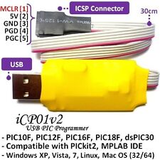 Icp01v2 Usb Microchip Icsp Pic Programmer Pic10121618fdspic30 Pickit2 Sw