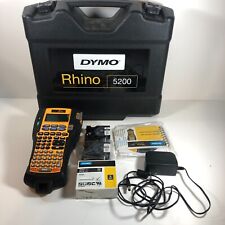 New Listingdymo Rhino 5200 Industrial Label Maker Blackyellow W Case Labels Cords Tested