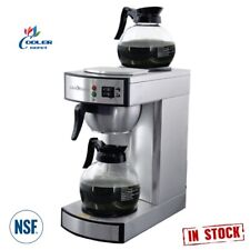 New Commercial Electric Coffee Maker Machine Stainless Brewer Cafe Office Nsf