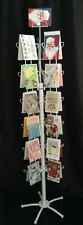 36 Pocket 3 Wing Floor Spin Greeting Post Gift Card Rack Full View Display 5x7