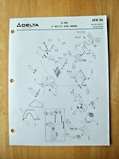 Original Delta 1 Belt 5 Disc Sander 31 080 Illustrated Parts List Afm 9a