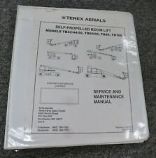 Terex Tb66 Tb85 Self Propelled Boom Lift Service Repair Amp Maintenance Manual