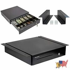 Cash Register Drawer With Under Counter Mounting Metal Bracket 16 Black Cas