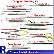 Periodontal Gum Grafting Gingival Tissue Dental Surgery Tunneling Instrument Kit
