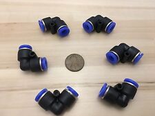 6 Pcs Pv6 6mm Pneumatic Air 2 Way Quick Fittings Connector Tube Hose L Type C26